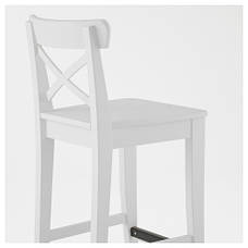 ІНГОЛЬФ Стілець барний, білий, 63 см 10122647 ІКЕА, IKEA INGOLF, фото 2