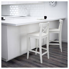 ІНГОЛЬФ Стілець барний, білий, 63 см 10122647 ІКЕА, IKEA INGOLF, фото 2