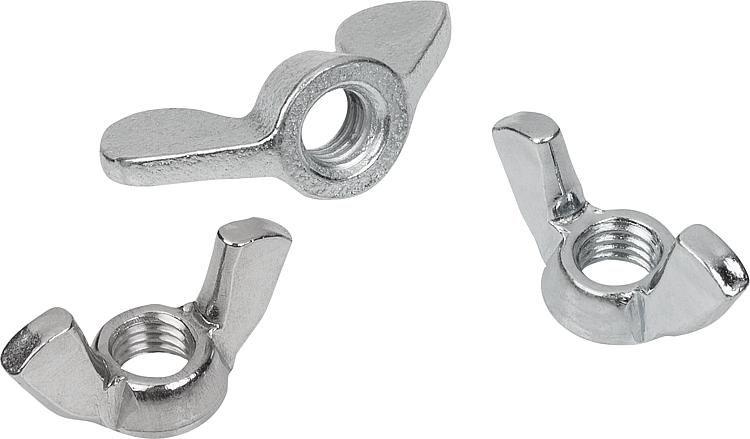 Гайка-баранчик М4 нержавіюча | DIN 315 ГОСТ 3032