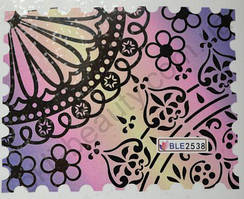 Водна наклейка для дизайну нігтів BLE 2538