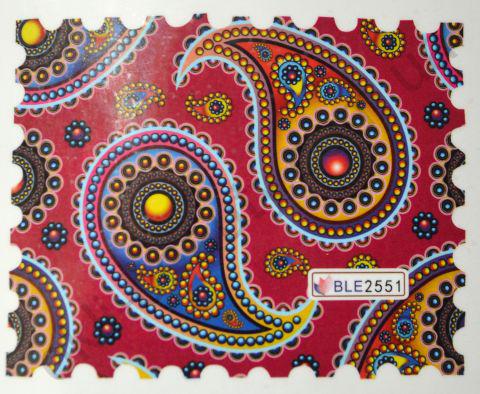 Водна наклейка для дизайну нігтів BLE 2551, фото 1