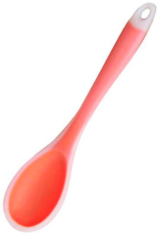 Ложка кухонна Maestro MR-1184, 27 × 5,8 см, силікон, червона