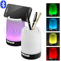 Портативна Bluetooth-колонка HF-Q6, підставка під телефон, склянка для ручок, світильник, радіо, speakerphone