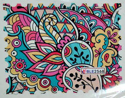 Водна наклейка для дизайну нігтів BLE 2568