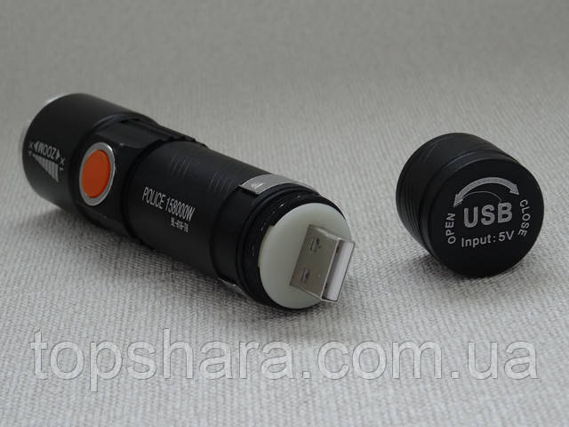 Фонарик ручной Police BL-616-T6 Zoom USB зарядка