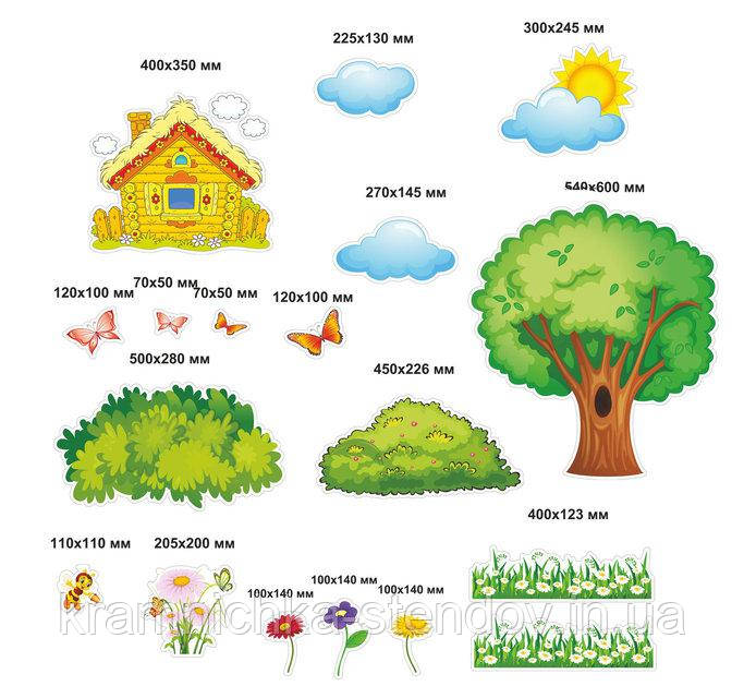 Настінна декорація для оформлення класичної початкової школи, фото 1