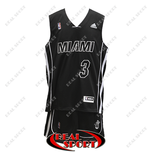 Баскетбольна форма НБА Майамі Хіт, Дуейн Уейд №3, чорна