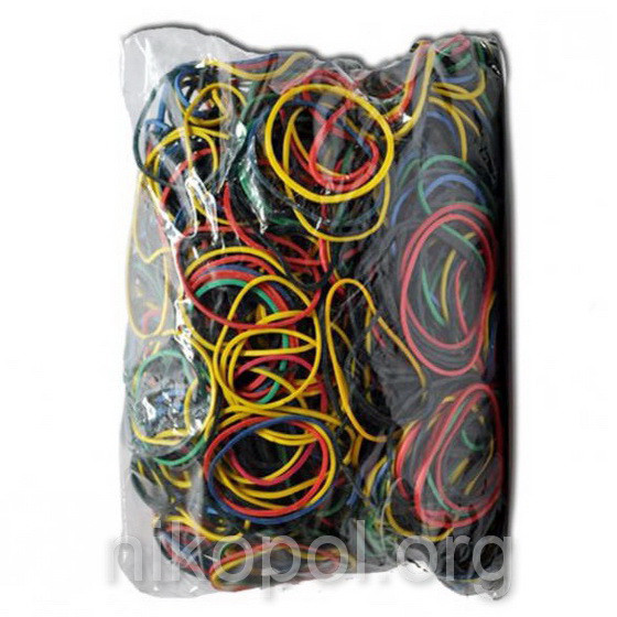 Гумки для грошей кольорові 500 гр.