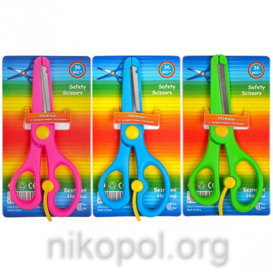 Ножиці для паперу "Дитячі" безпечні "C", 13,5 см