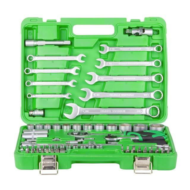 Набір інструментів 1/2" & 1/4"; 82ед, Cr-V INTERTOOL ET-6082SP