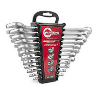 Набір ключів комбінованих 12 од. дюймових 1/4"-15/16" INTERTOOL HT-1303