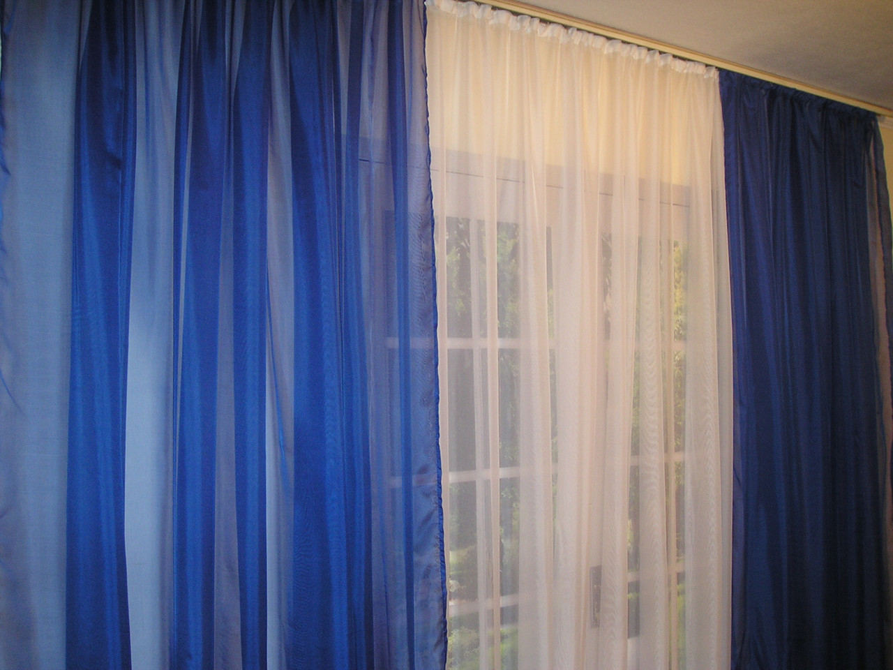 Готові декоративні штори з вуалі 2 шт.