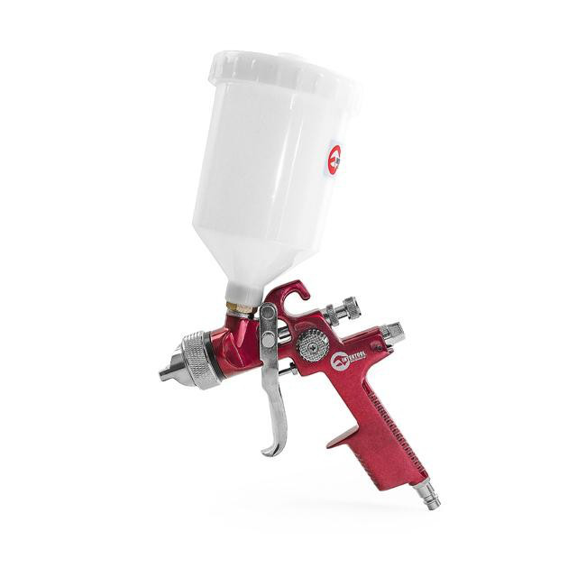 Фарбопульт пневматичний HVLP, форсунка: 1,4 мм, верхній пластиковий бачок: 600 мл, 3 бар INTERTOOL PT-0104