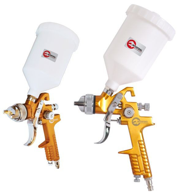 Пневматичний фарборозпилювач HVLP BRONZE PROF INTERTOOL PT-0110