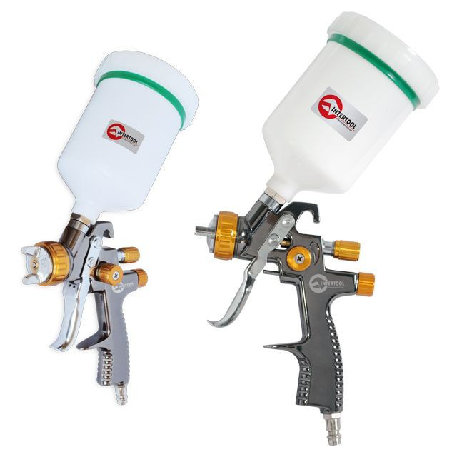 Пневматичний фарборозпилювач LVLP BRONZE NEW INTERTOOL PT-0136