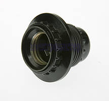 Патрон електричний Е27 підвісний із кільцем із карболіту