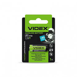 Батарейка лужна Videx LR1 1шт BLISTER