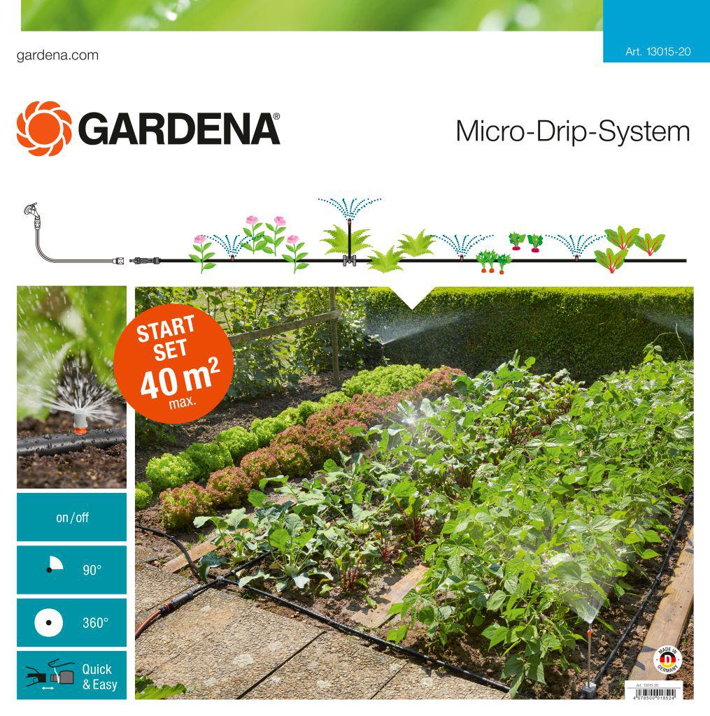 Набір мікрокрапельні поливу GARDENA площею 40 м2., фото 1