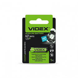 Батарейка лужна Videx А27 1шт BLISTER CARD
