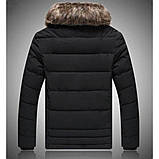 Чоловіча куртка з хутром зима, фото 5