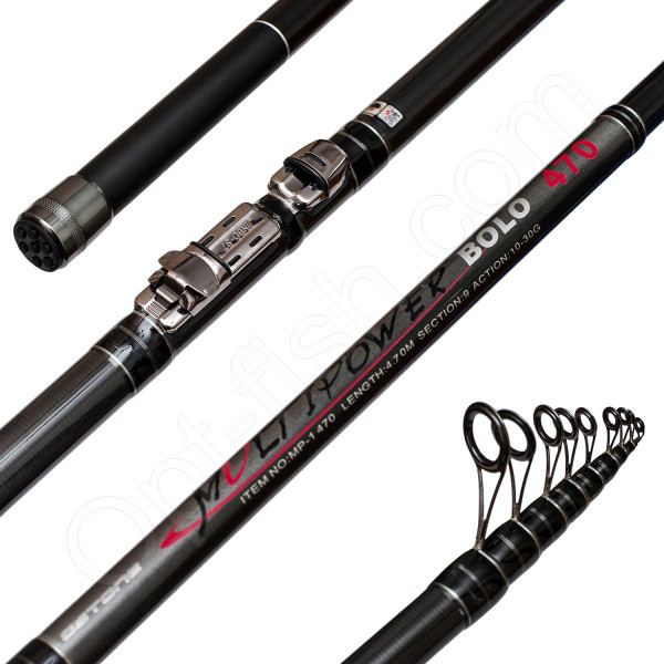 Вудлище СК карбон укорочене MultiPower Bolo 10-30g 4.7 м *, фото 1
