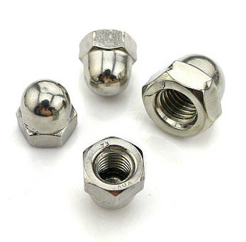 Гайка колпачковая М5 DIN 1587, ГОСТ 11860-85 з нержавіючої сталі, фото 2