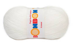 Nako BONBON KRISTAL (Бонбон Кристал) № 98200 білий (Пряжа 100% акрил, нитки для в'язання)