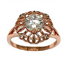 Каблучка XР. Позолота ЧВ. Камені: білий циркон. Є: 17р 18р 19р 20р 21р