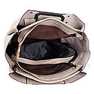 Сумка жіноча Fashion 2 в 1 бежево-сіра 401621Bg, фото 5