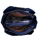 Сумка жіноча Fashion 2 в 1 темно-синя 401621Db, фото 5