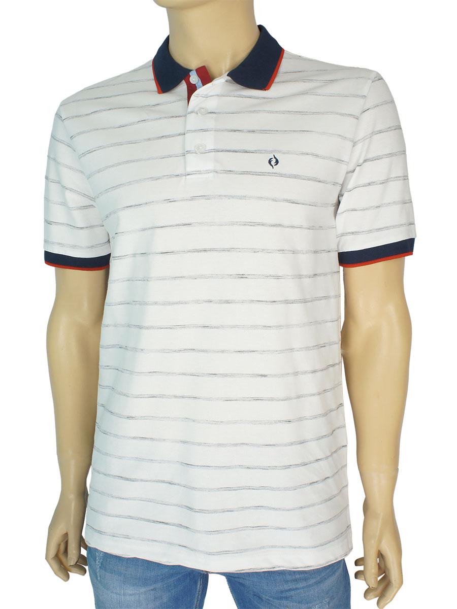 Турецька чоловіча теніска Fabiani 1295 white білого кольору