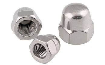 Гайка колпачковая М8 DIN 1587, ГОСТ 11860-85 з нержавіючої сталі, фото 3