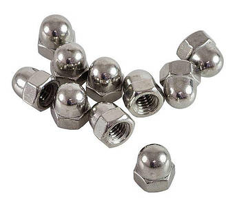 Гайка колпачковая М8 DIN 1587, ГОСТ 11860-85 з нержавіючої сталі, фото 2