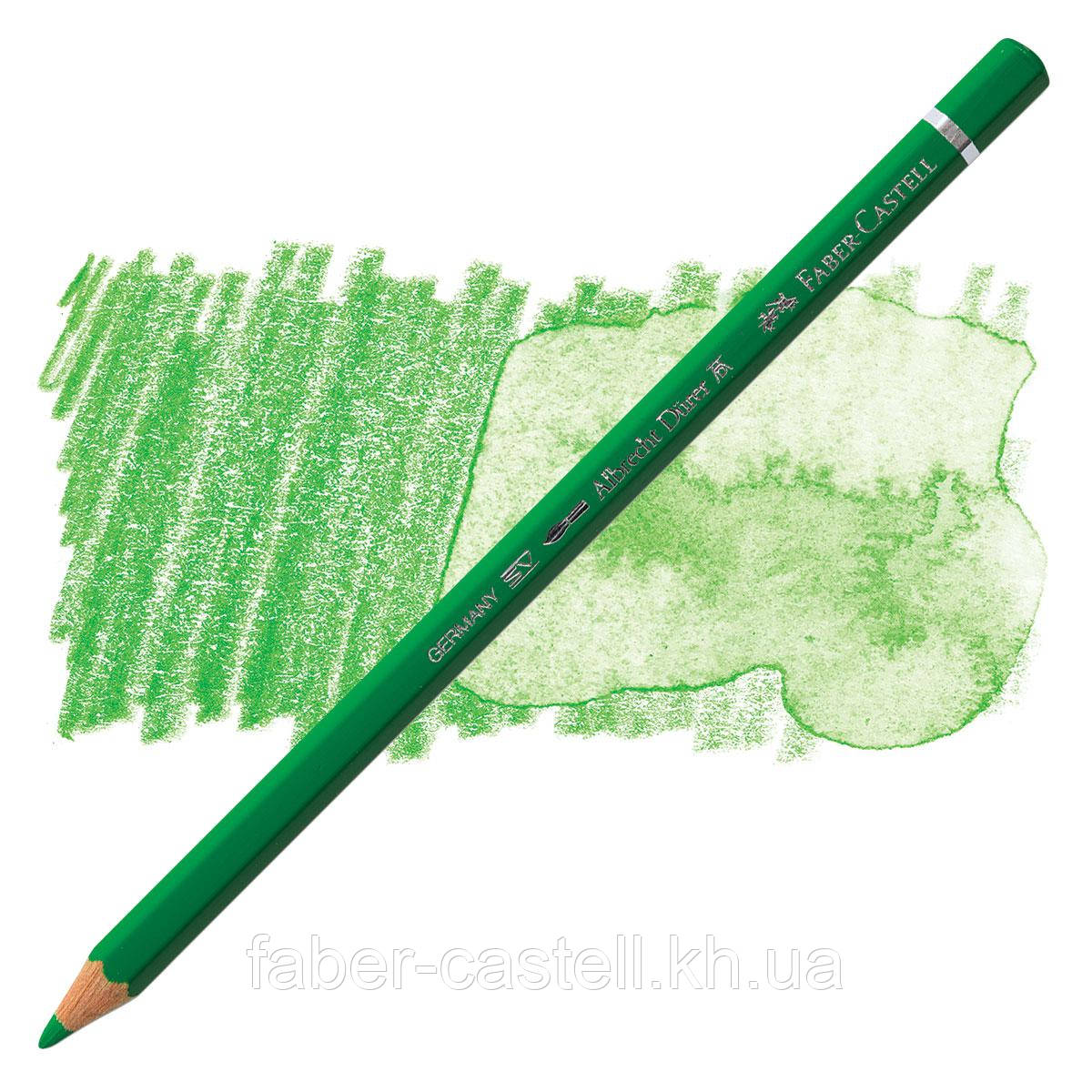 Олівець акварельний кольоровий Faber-Castell Albrecht Dürer насичений зелений ( Permanent Green) № 266, 117766
