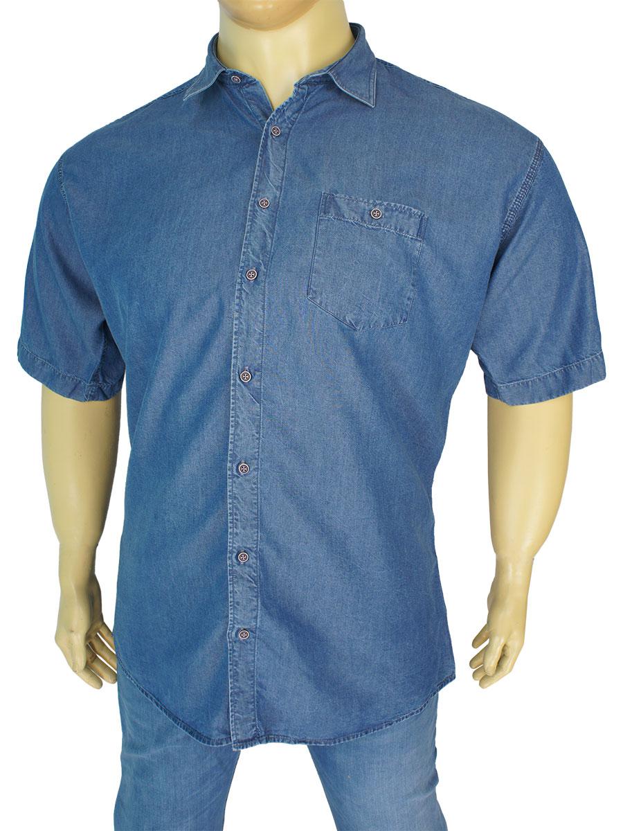 Чоловіча джинсова сорочка Jack Polo TNSL 14201 синього кольору, фото 1