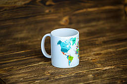 Чашка "Карта Світу. Біла"