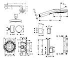 Душова система прихованого монтажу Hansgrohe Raindance Select E з термостатом 27296000, фото 6
