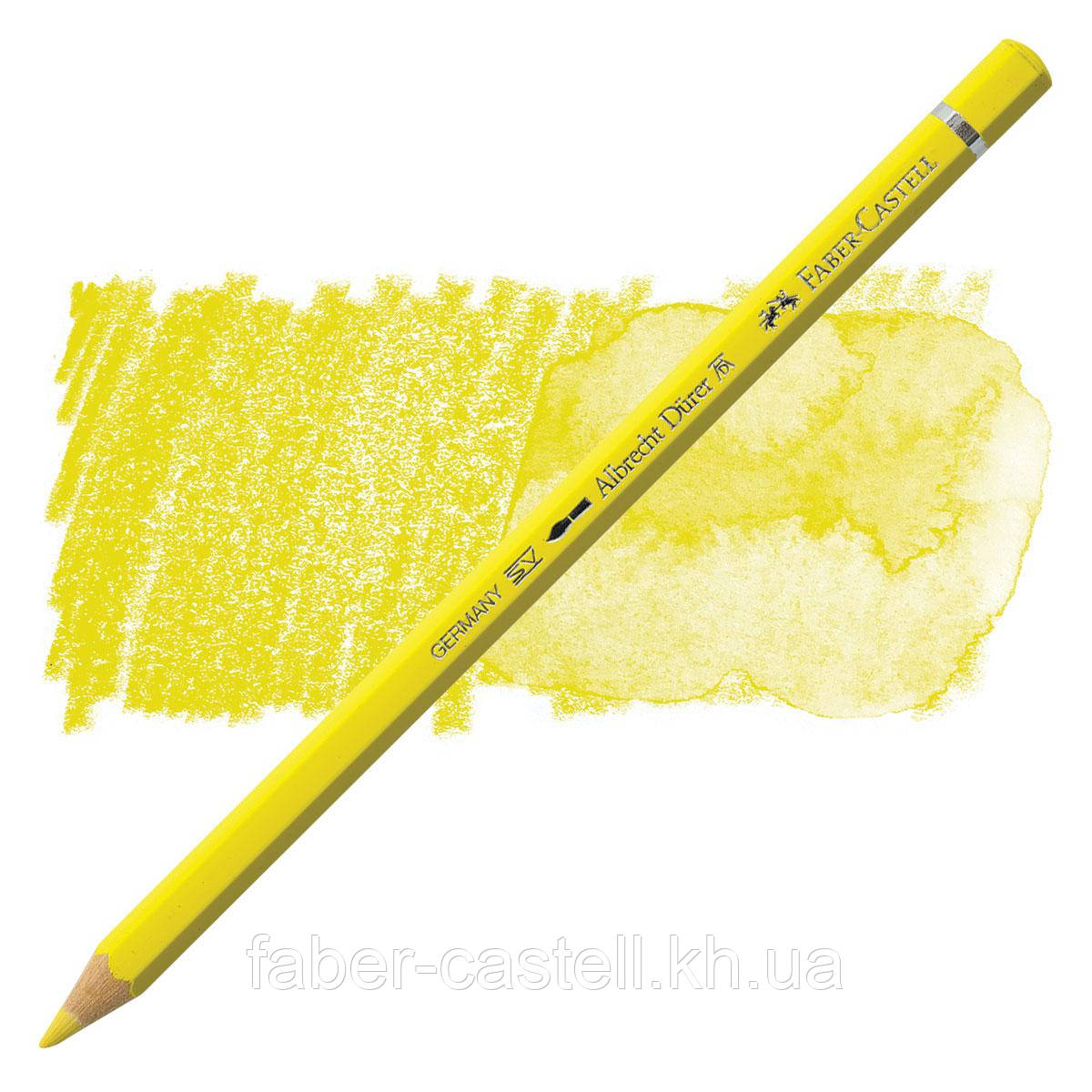 Олівець акварельний кольоровий Faber-Castell A. Dürer колір світло-жовтий хром (Light Chrome Yellow) № 106, 117606