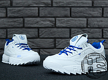 Жіночі кросівки Fila Disruptor II 2 HolyPop White/Blue, фото 3