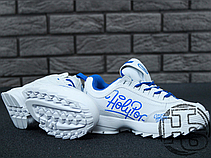 Жіночі кросівки Fila Disruptor II 2 HolyPop White/Blue, фото 3