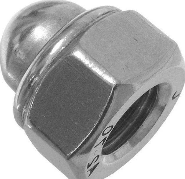 Гайка М10 з нержавіючої сталі DIN 986, самоконтрящаяся колпачковая