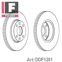 Комплект передніх гальмівних дисків на Рено Логан, Логан MCV (універсал) D=260 мм/FERODO DDF1201	