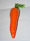 Штучна морква, муляж овочів, овочі для декору, фото 2