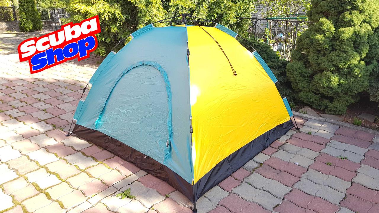 Туристическая палатка-автомат Verus Automatic Quick трехместная, размер (2*2*1,4 м) - фото 3 - id-p698023559