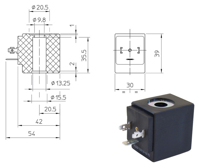 Электромагнитные катушки BDA, BDV (ODE, Italy)