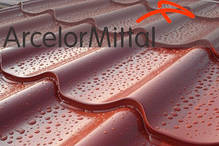 Металочерепиця Arcelor 0.5 мм, 8017 мат преміумсегмент, фото 5