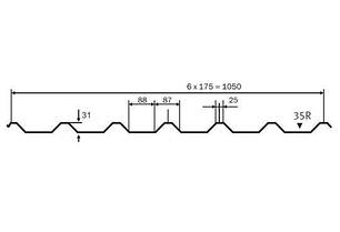 Профнастил RanTech т-35 RAL 8017 mat, фото 3