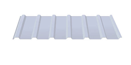 Профнастил С-18 RAL 9006 (сріблястий) PE 0.45 покрівельний, фото 1