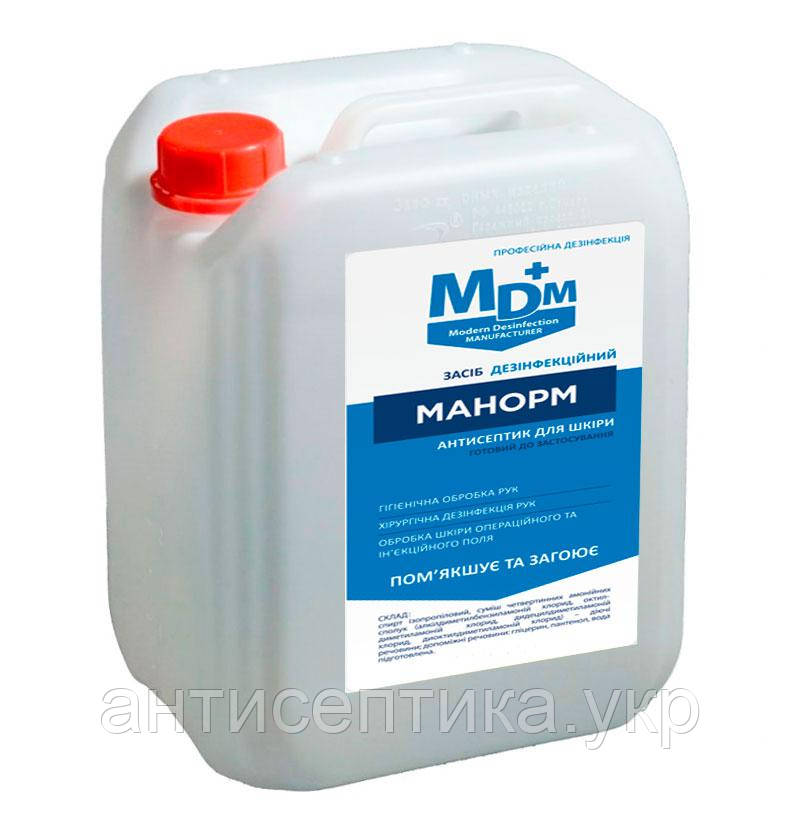 Манорм антисептик для рук і шкіри, дезінфекція поверхонь 5 л.