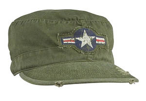 Кепка миллитари знак ВПС США Rotcho VINTAGE OLIVE DRAB "AIR CORP" США розмір L